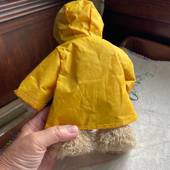 Vintage Terry’s Village Omaha Nebraska plush Teddy in rain Duck umbrella - Picture 2 of 11